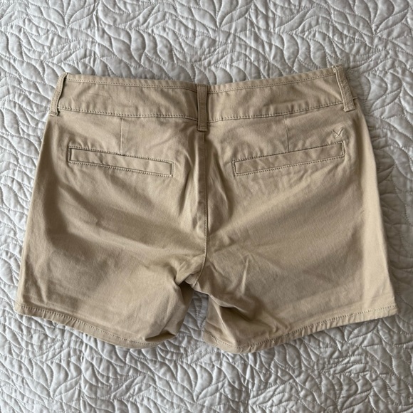 American Eagle Chino Khaki 5” shorts size 0 women excellent - Picture 2 of 6